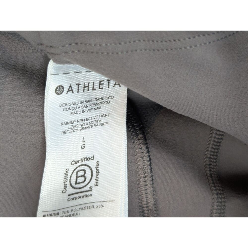 Athleta Rainier Reflective Tight Leggings Camouflage Print Women's Size Large - Picture 11 of 11